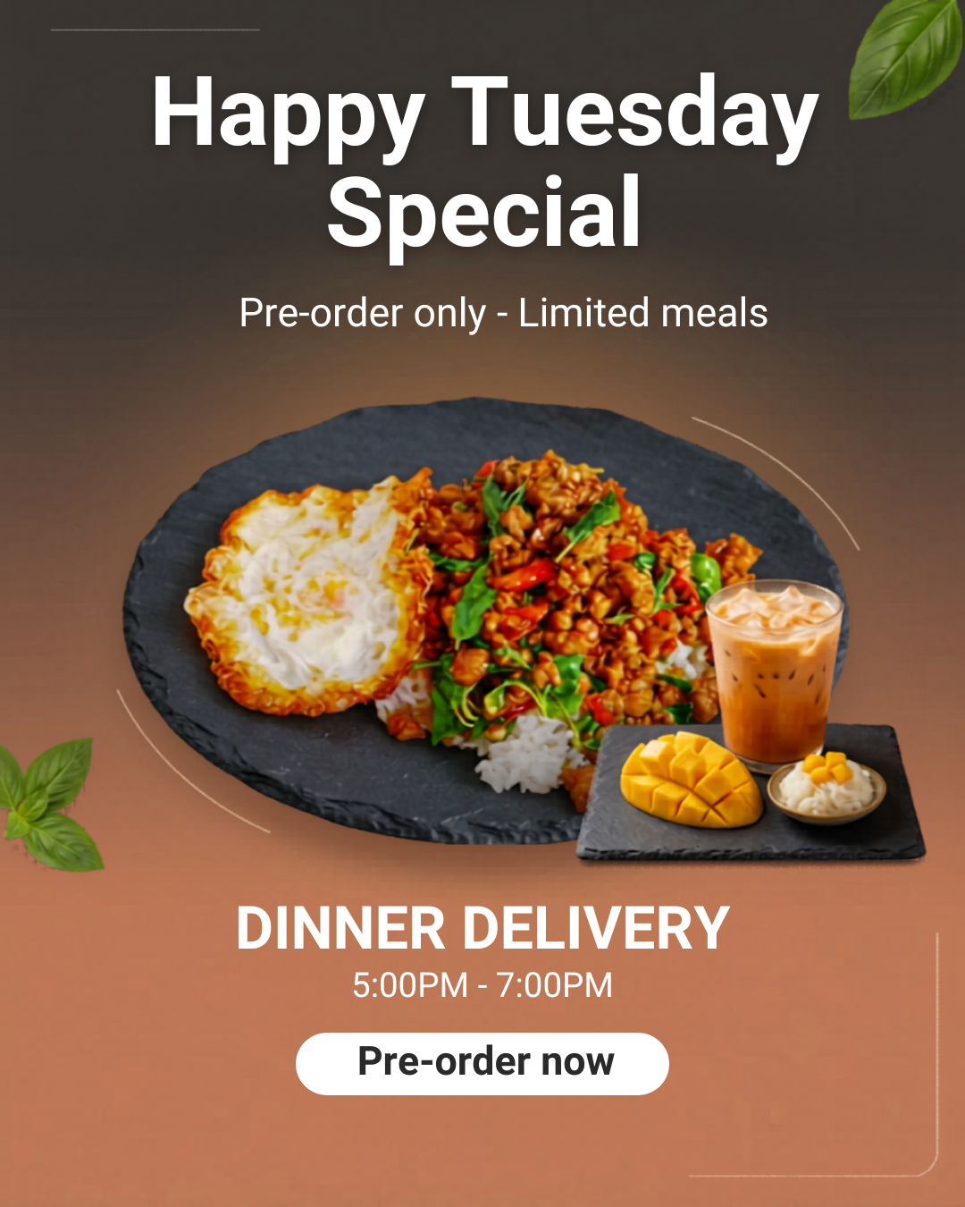 Happy Tuesday (5PM–7PM Delivery)